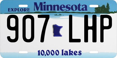 MN license plate 907LHP
