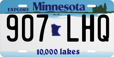 MN license plate 907LHQ