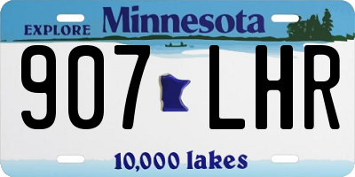 MN license plate 907LHR