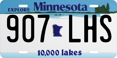 MN license plate 907LHS