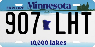 MN license plate 907LHT