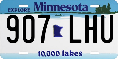 MN license plate 907LHU