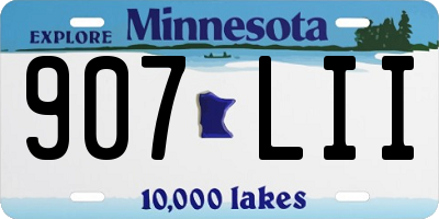 MN license plate 907LII
