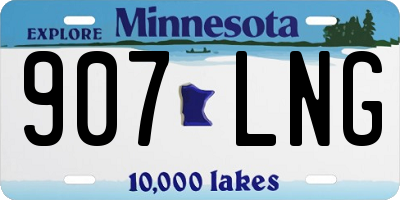 MN license plate 907LNG