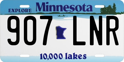 MN license plate 907LNR
