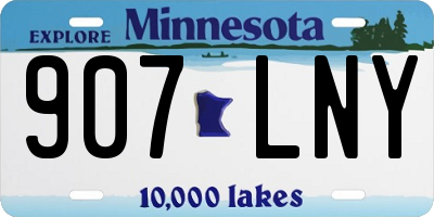 MN license plate 907LNY
