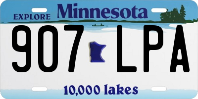 MN license plate 907LPA