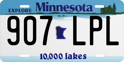 MN license plate 907LPL