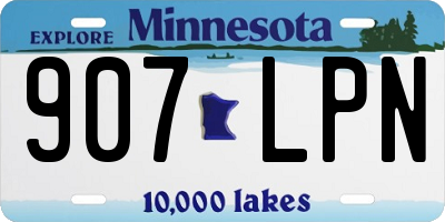 MN license plate 907LPN