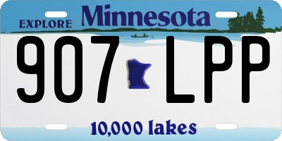 MN license plate 907LPP