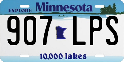 MN license plate 907LPS