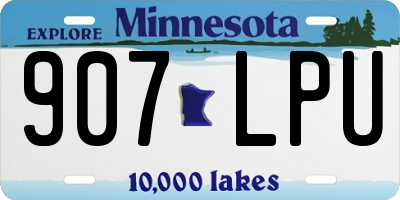 MN license plate 907LPU