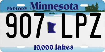 MN license plate 907LPZ