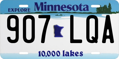 MN license plate 907LQA