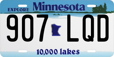 MN license plate 907LQD