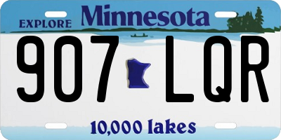 MN license plate 907LQR