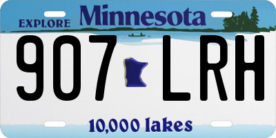 MN license plate 907LRH