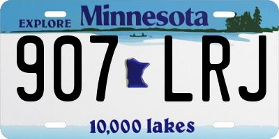 MN license plate 907LRJ