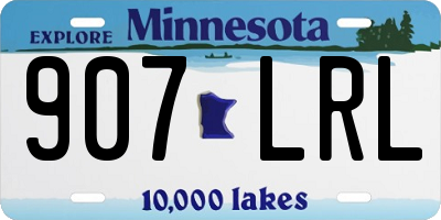 MN license plate 907LRL