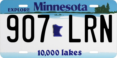 MN license plate 907LRN