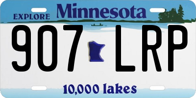 MN license plate 907LRP