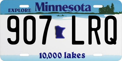 MN license plate 907LRQ