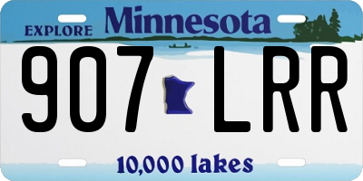 MN license plate 907LRR