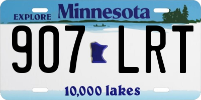 MN license plate 907LRT