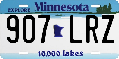 MN license plate 907LRZ