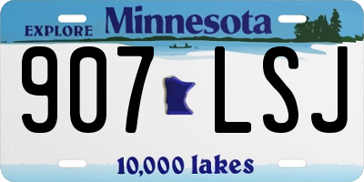 MN license plate 907LSJ