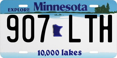 MN license plate 907LTH