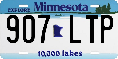 MN license plate 907LTP