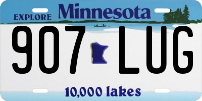 MN license plate 907LUG