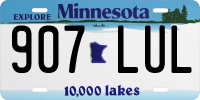 MN license plate 907LUL
