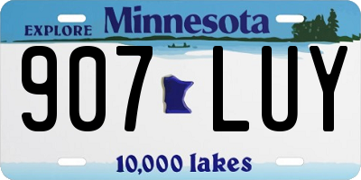 MN license plate 907LUY