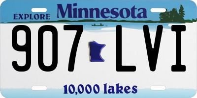 MN license plate 907LVI