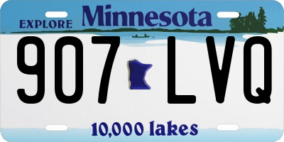 MN license plate 907LVQ