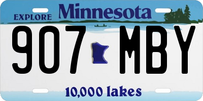 MN license plate 907MBY