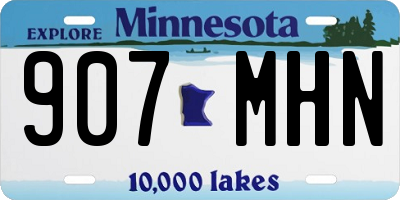MN license plate 907MHN