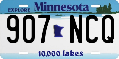 MN license plate 907NCQ