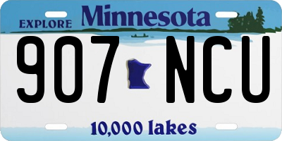 MN license plate 907NCU