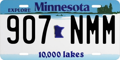 MN license plate 907NMM
