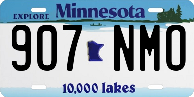 MN license plate 907NMO