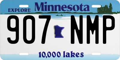 MN license plate 907NMP