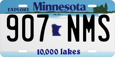 MN license plate 907NMS