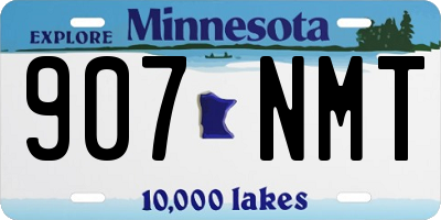 MN license plate 907NMT