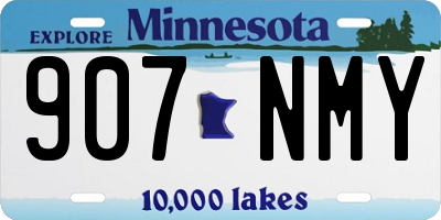 MN license plate 907NMY