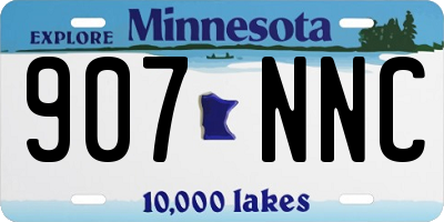 MN license plate 907NNC