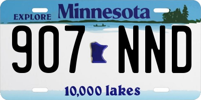 MN license plate 907NND