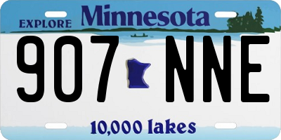 MN license plate 907NNE